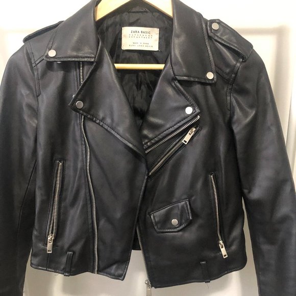 Zara Faux Leather Jacket - Picture 2 of 4